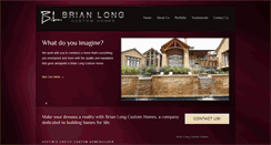 Desktop Screenshot of brianlongcustomhomes.com